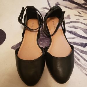 Black slip on shoes